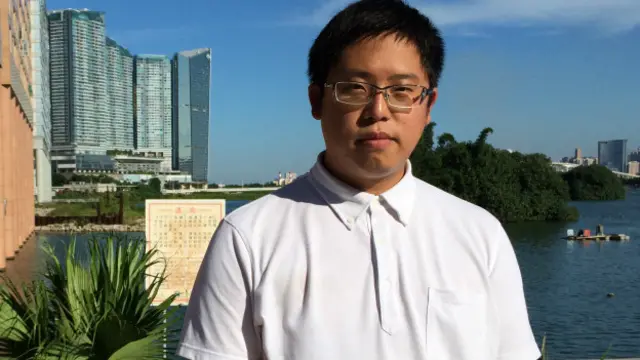 周庭希（BBC記者劉林攝25/8/2014）