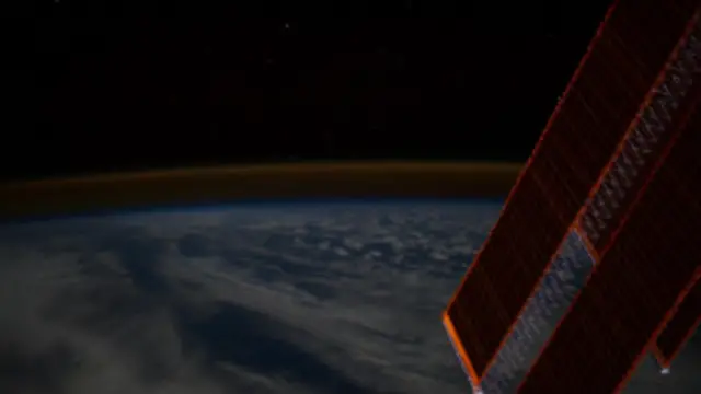 Astronauta registrou as imagens enquanto estava a bordo da Estação Espacial Internacional