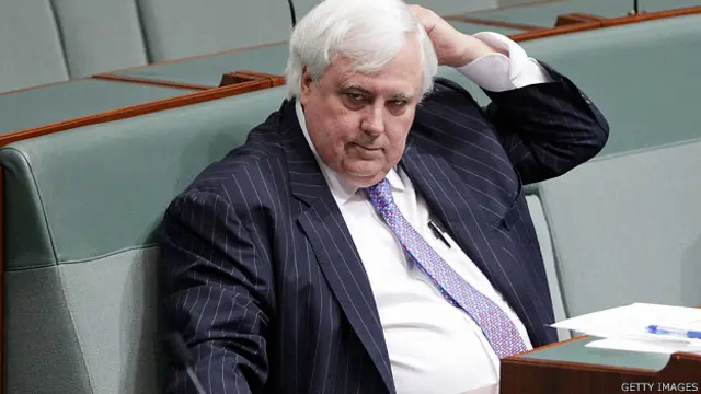 澳大利亞聯邦眾議員帕爾默在堪培拉出席國會會議(15/7/2014)