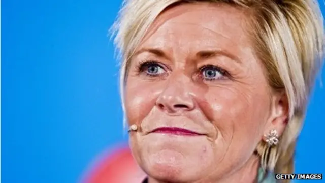 La ministra de Finanzas de Noruega, Siv Jensen, dice que su país tiene una situación afortunada.