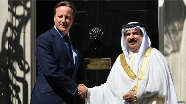 David Cameron y el rey Hamad de Bahréin