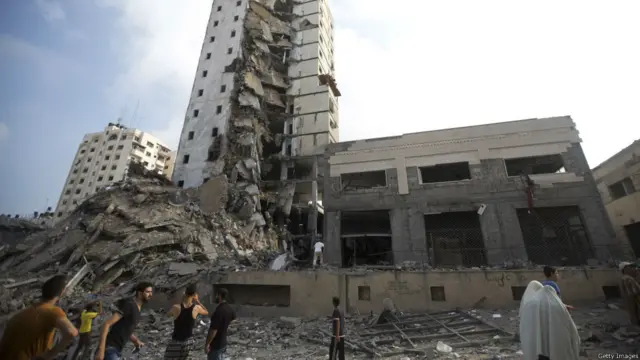 Gedung tinggi di Gaza