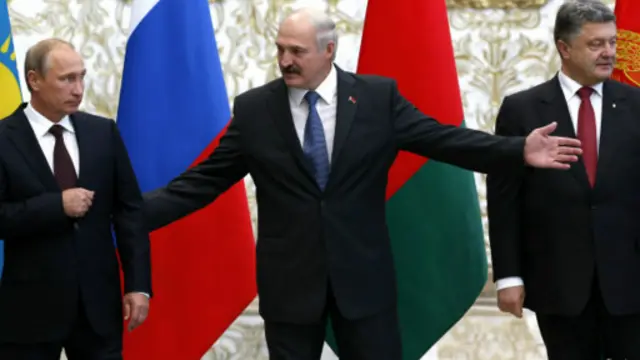 Putin e Poroshenko (Reuters)