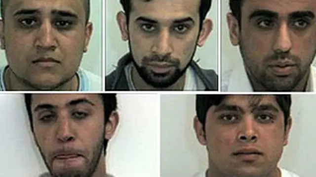 Cinco hombres de Rotherham fueron condenados por abusar de niñas en 2010. 