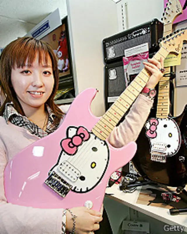 Guitarra de Hello Kitty