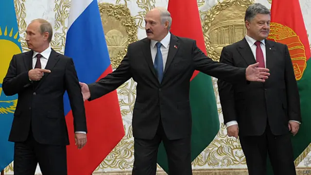 Vladimir Putin, Petro Poroshenko, Alexander Lukashenko