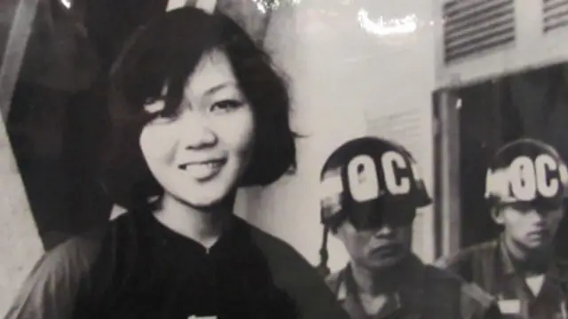 Bà Võ Thị Thắng trong bức hình nổi tiếng năm 1968