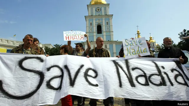 демонстрация в поддержку Надежды Савченко