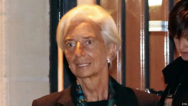 Christine Lagarde em corte francesa em 26 de agosto (EPA)