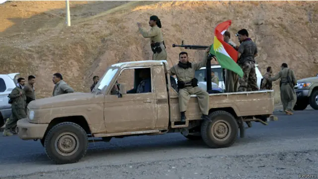 تتمتع قوات البيشمركة بغطاء جوي امريكي