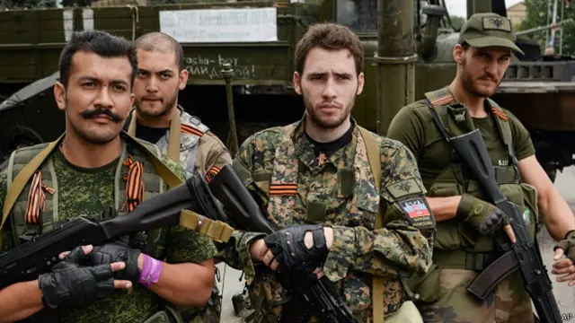 voluntarios franceses combaten con separatistas prorrusos en Ucrania