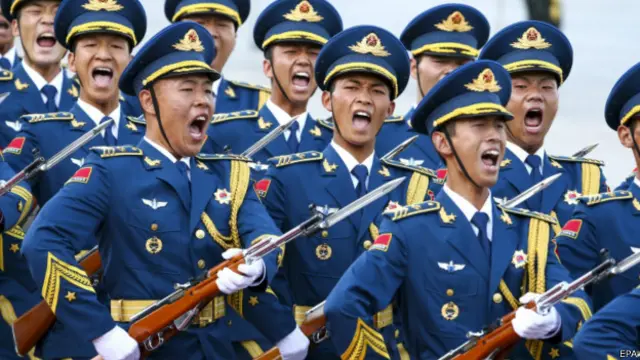 中国人民解放军三军仪仗队士兵（26/08/2014）