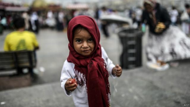 Refugiada síria (AFP)