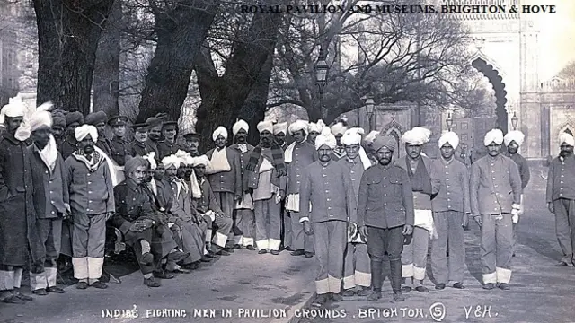 प्रथम विश्व युद्ध में भाग लेने वाले भारतीय सैनिक