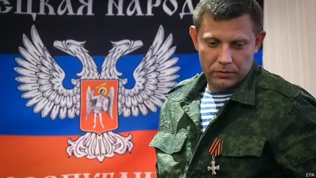 El líder rebelde pro-ruso Alexander Zakharchenko