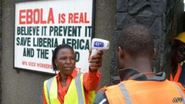 Trabajadores contra el ébola