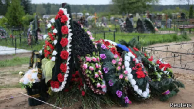 Могила российского десантника под Псковом