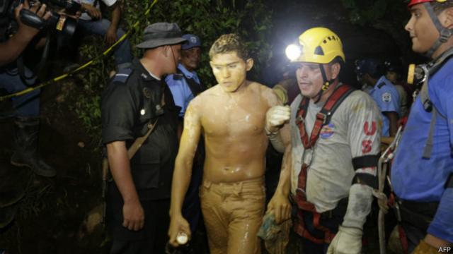 Minero rescatado en NIcaragua