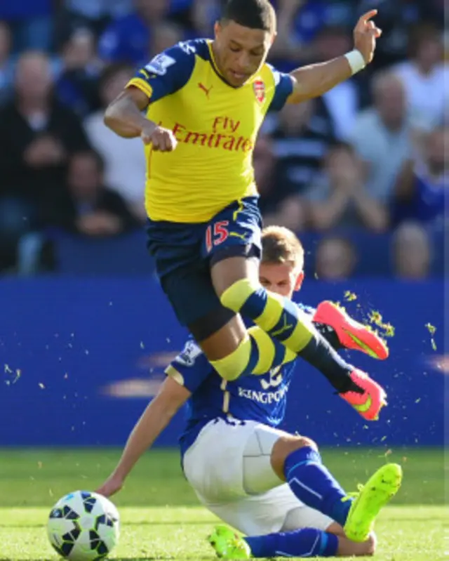 Chamberlain gagal menambah gol Arsenal.