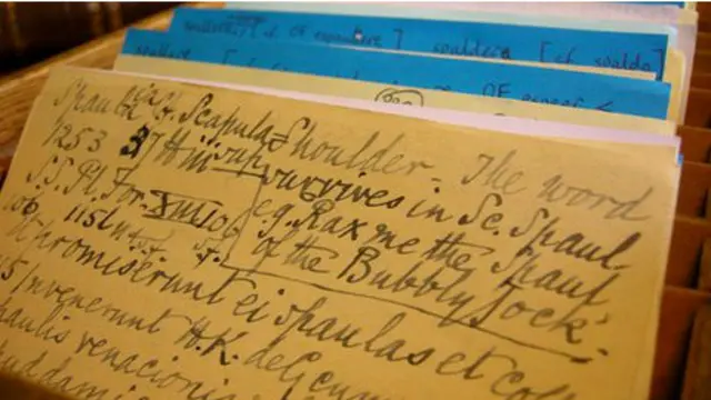 Las entradas iniciales eran escritas a mano.