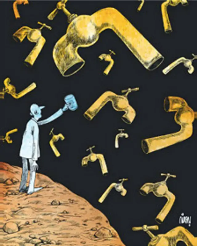 کارتون پیام برومند، شرق