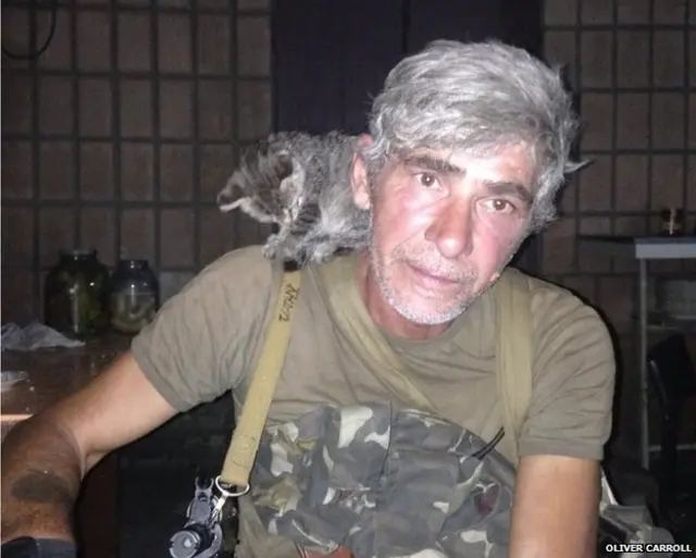 El combatiente checheno Ruslan Arsayev.