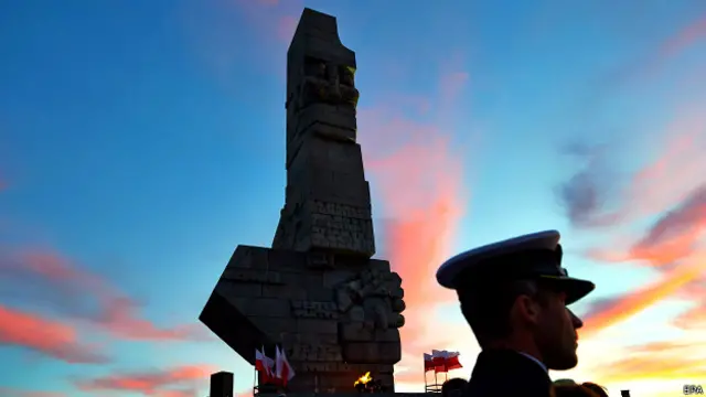 Памятная церемония на Вестерплатте