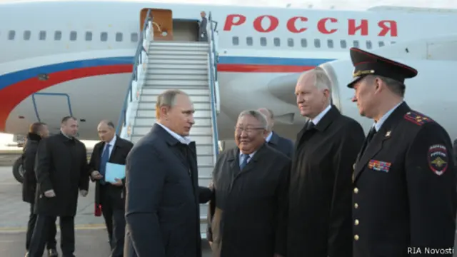 Президент РФ Владимир Путин прилетел в Якутск
