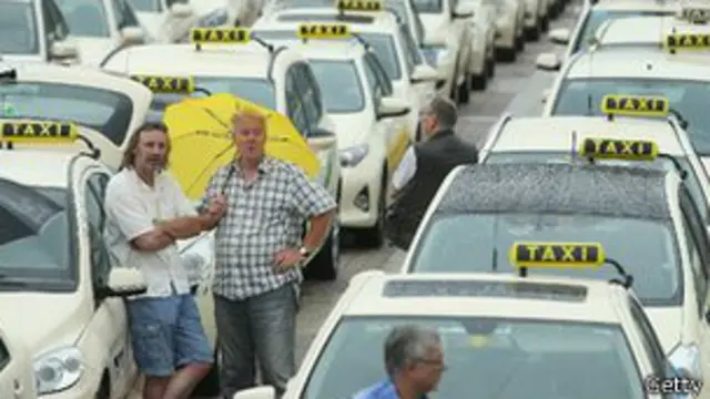 Protesta de taxistas en Alemania