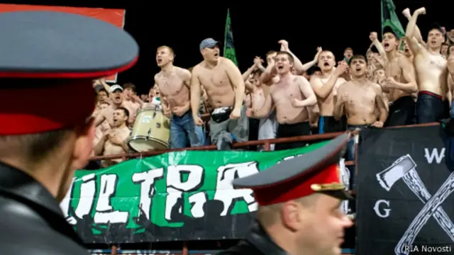 Фанаты клуба "Томь"