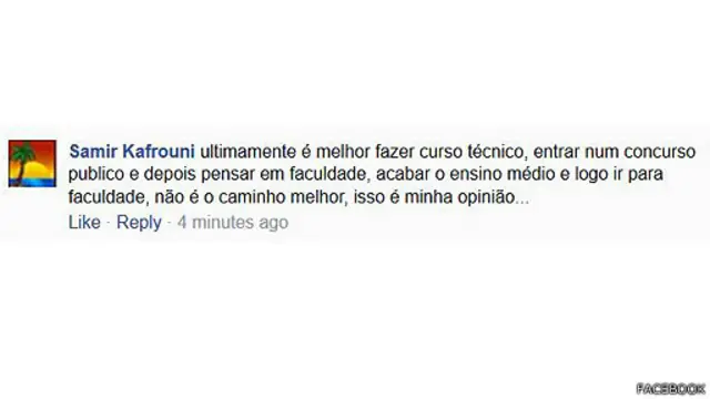 Para Samir Kafrouni, a faculdade não é garantia imediata