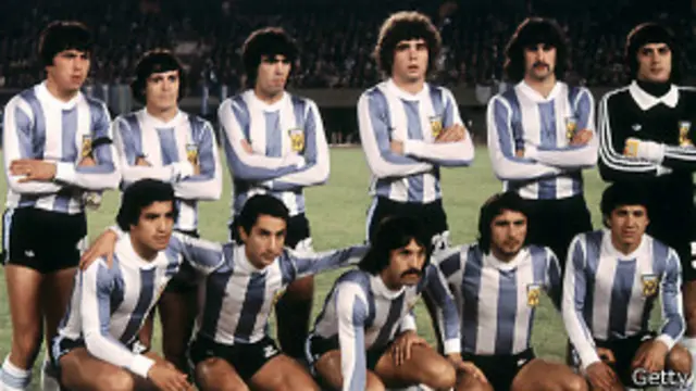 Osvaldo Ardiles y David Villa con la selección argentina en 1978