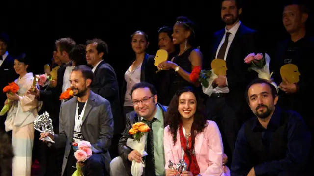 عکس دسته‌جمعی برندگان سی و هشتمین جشنواره فیلم جهانی مونترال