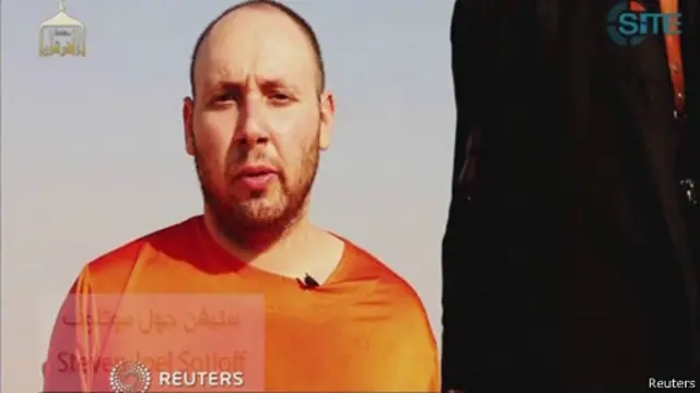 Nhà báo Sotloff xuất hiện trong tình trạng giống như đồng nghiệp James Foley