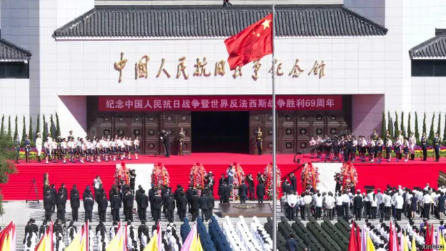 中共中央政治局七名常委出席首次法定抗战胜利纪念日活动