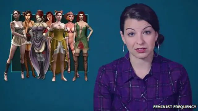 Captura del video de Anita Sarkeesian.