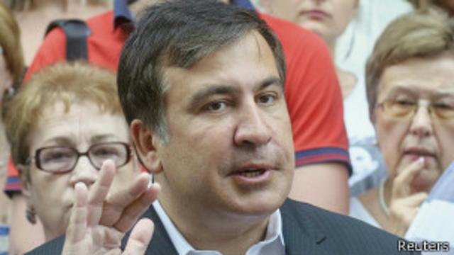 Михаил Саакашвили во Львове 8 августа 2014 года