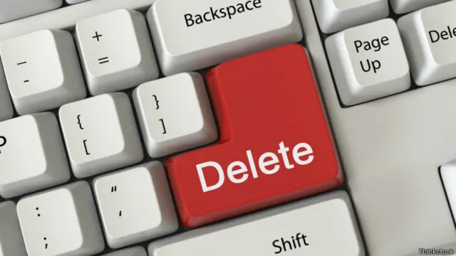 Tecla para borrar en un teclado.