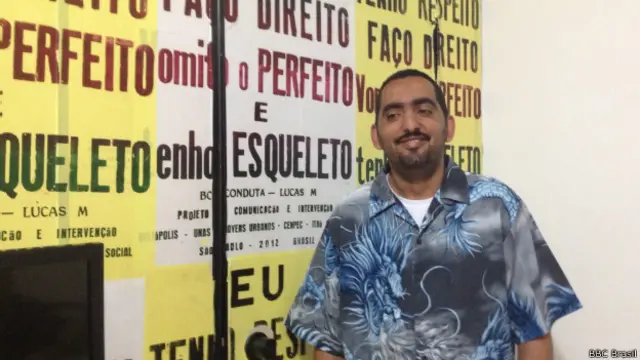 Reginaldo Gonçalves, coordenador da ONG Unas, em Heliópolis