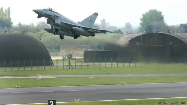 Avión Typhoon británico