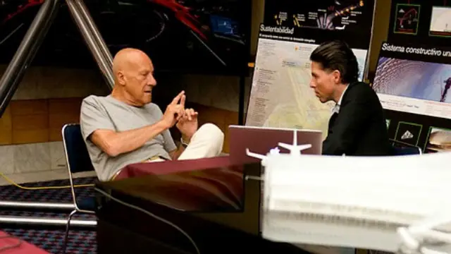 Norman Foster y Fernando Romero. Foto cortesía Diario Milenio.