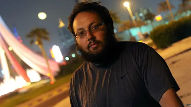 美国记者斯蒂文·索特洛夫摄于巴林麦纳麦(26/10/2010)