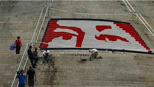 Imagem de olhos de Chavez. Credito: BBC