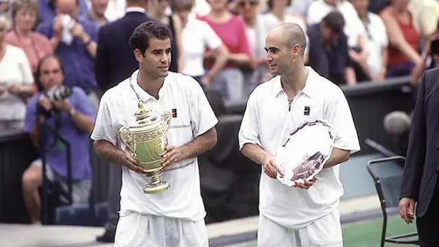 Pete Sampras y Andre Agassi