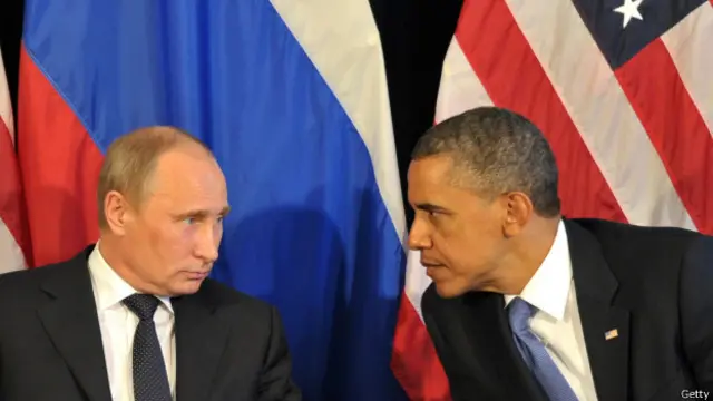 Obama e Putin / Crédito: Getty