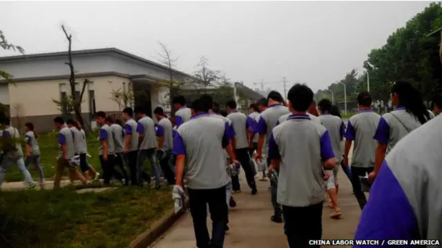 在中国江苏宿迁的工厂