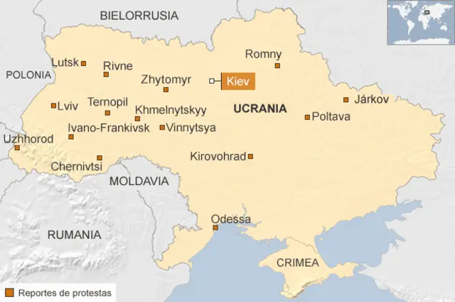 Mapa Ucrania