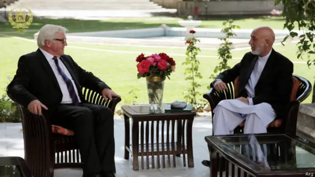 وزیر خارجه آلمان برای حمایت از تشکیل حکومت وحدت ملی وارد افغانستان شده