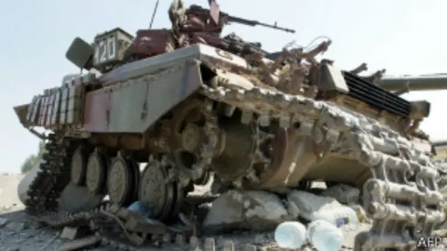 destroyed tank