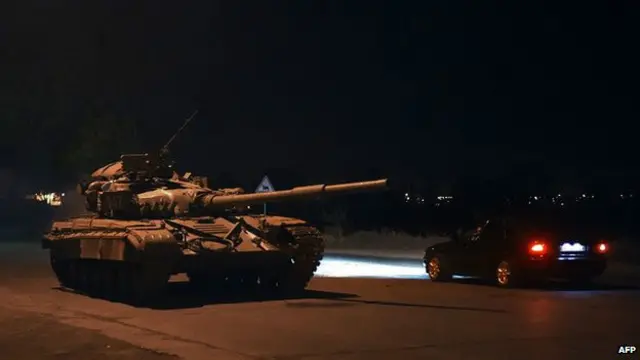 यूक्रेन में गोलाबारी